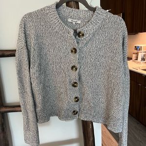 Madewell crop button up cardigan